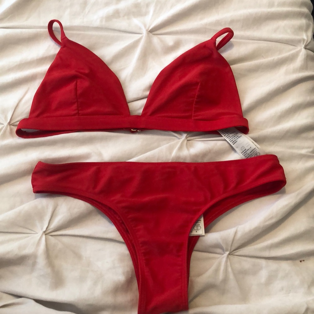 Holister red bikini